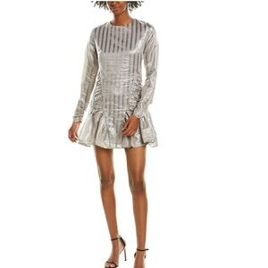 Atoir Revolve Walk Me Home Silver‎ Grey Dress 4
